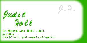 judit holl business card